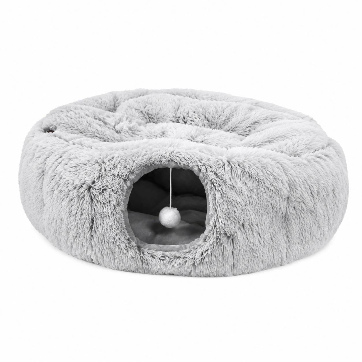 Tunnel à Chat Pelucheux Doux Extensible Connectable Pour Activité Physique