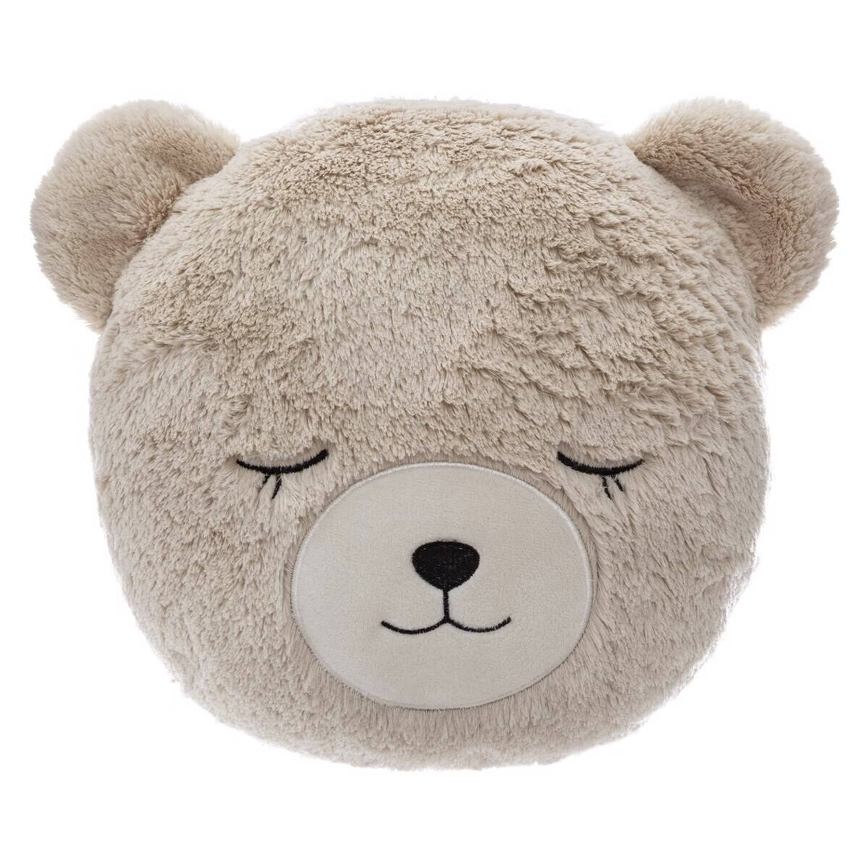 Coussin tête d'ours enfant - ATMOSPHERA - Polyester - Beige - Image 1