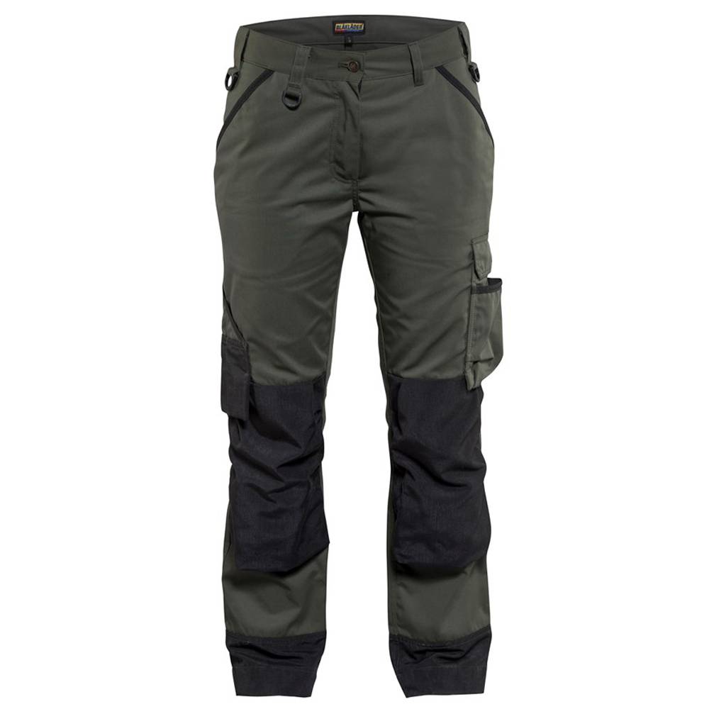 Pantalon de travail femme Blaklader paysagiste Vert Armée / Noir 42 - Image 1
