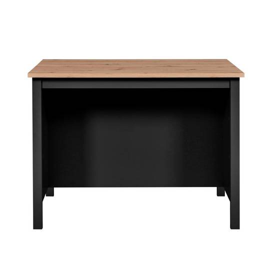 Ilot de Cuisine "Melina" 124cm Noir & Chêne - Image 2