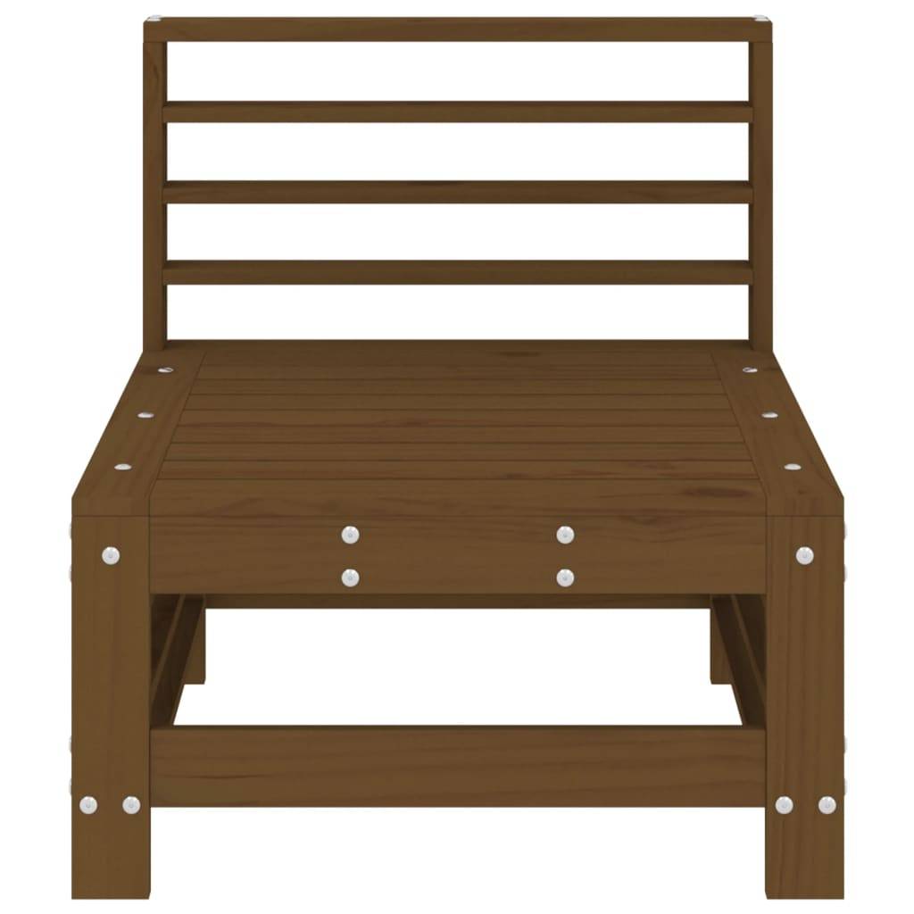 Vidaxl - Canapés centraux de jardin 2 pcs marron miel bois de pin solide vidaXL 825642 - Image 9