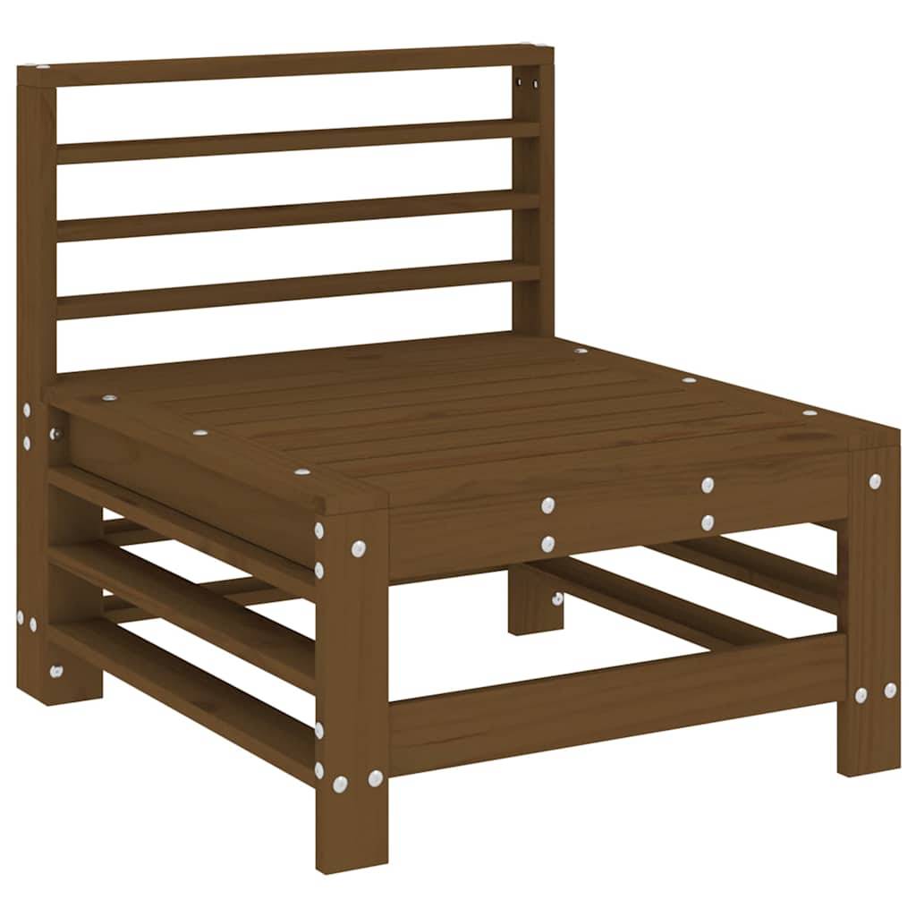 Vidaxl - Canapés centraux de jardin 2 pcs marron miel bois de pin solide vidaXL 825642 - Image 4