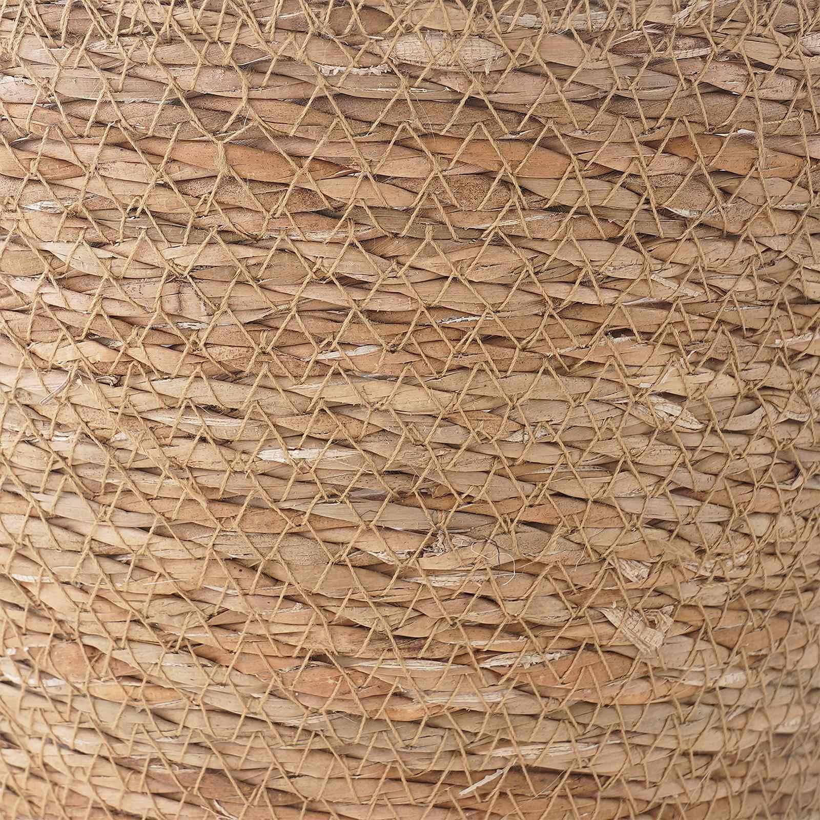 Paniers à plantes herbe de mer naturel 26 x 26 x 19 cm, Poids:0.81kg - PANGIVO - Image 6