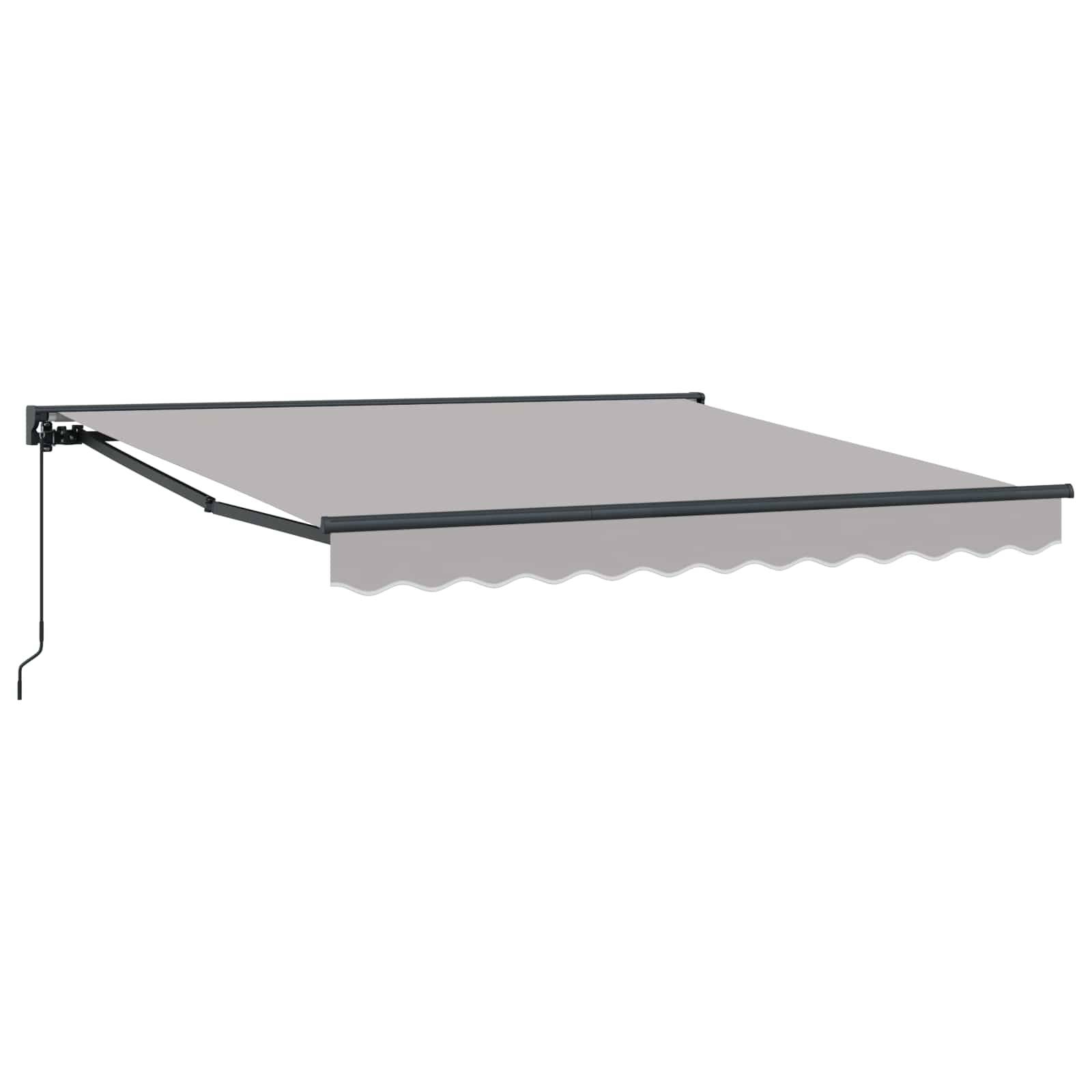 Vidaxl - Cadre d'auvent Gris clair 350 x 250 cm vidaXL 3330391 - Image 2