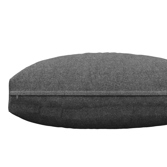 Mobilier de jardin avec finition bois, comprenant des coussins d'assise et des coussins de dossier, gris - Image 8