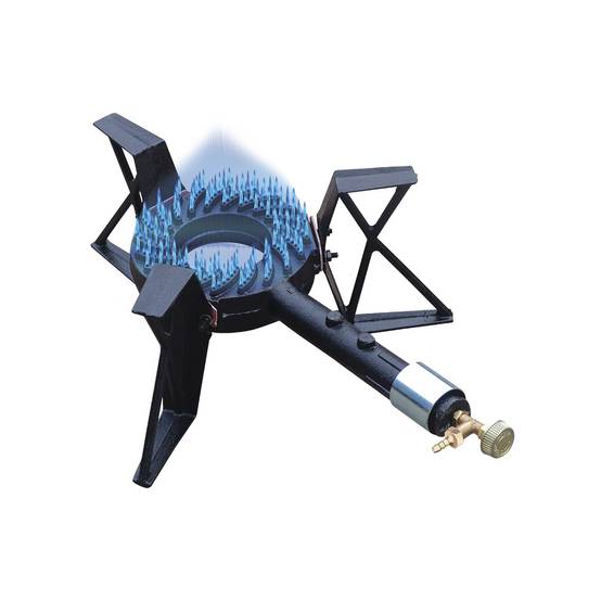 Rechaud gaz fonte véritable 7.5 kW 3 pieds Traiteur Réchaud portable Gaz Butane ou Propane Puissance réglable - Image 1