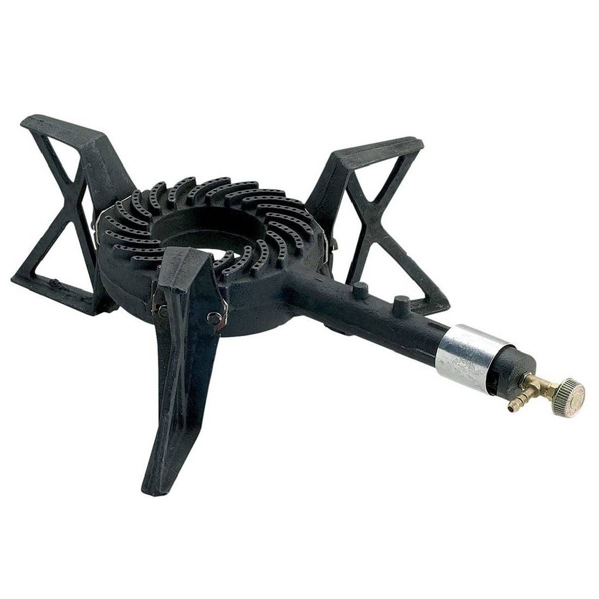 Rechaud gaz fonte véritable 7.5 kW 3 pieds Traiteur Réchaud portable Gaz Butane ou Propane Puissance réglable - Image 5