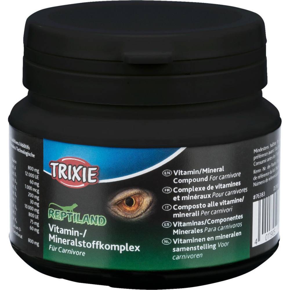 Trixie - Complexe de vitamines et minéraux pour reptiles carnivores 80g