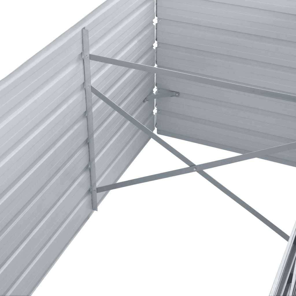 Prolenta Premium - Jardinière acier gris 160 x 80 x 45 cm - Prolenta premium p330.1 - Image 5