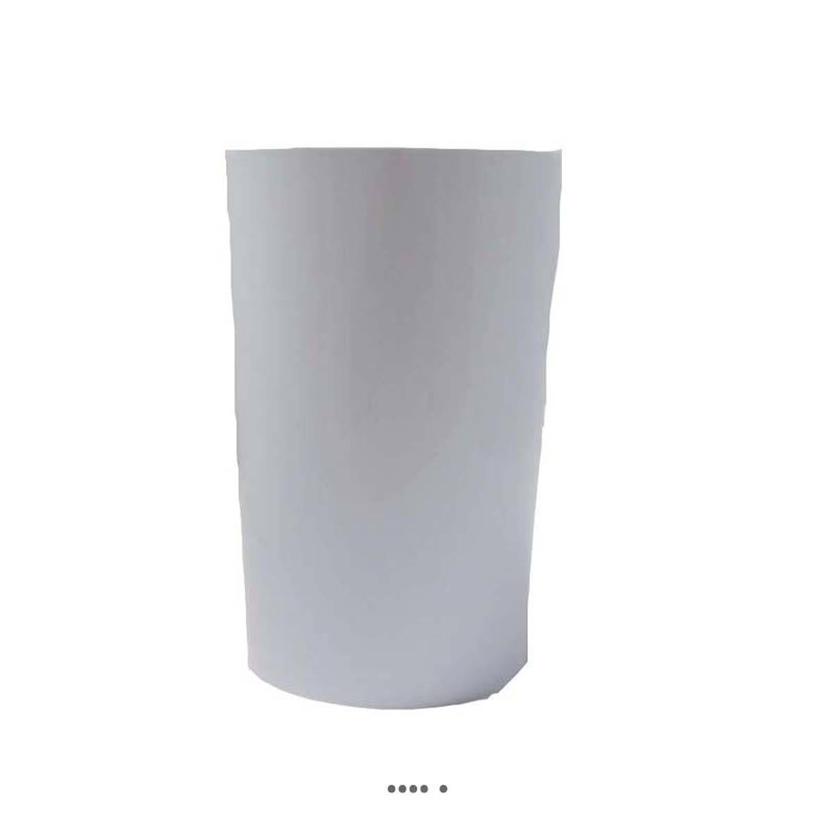 Artificielles - Vase en plastique recyclable int. et ext. H23cm Blanc neige - dimhaut: H 23 cm - couleur: Blanc neige - Image 1