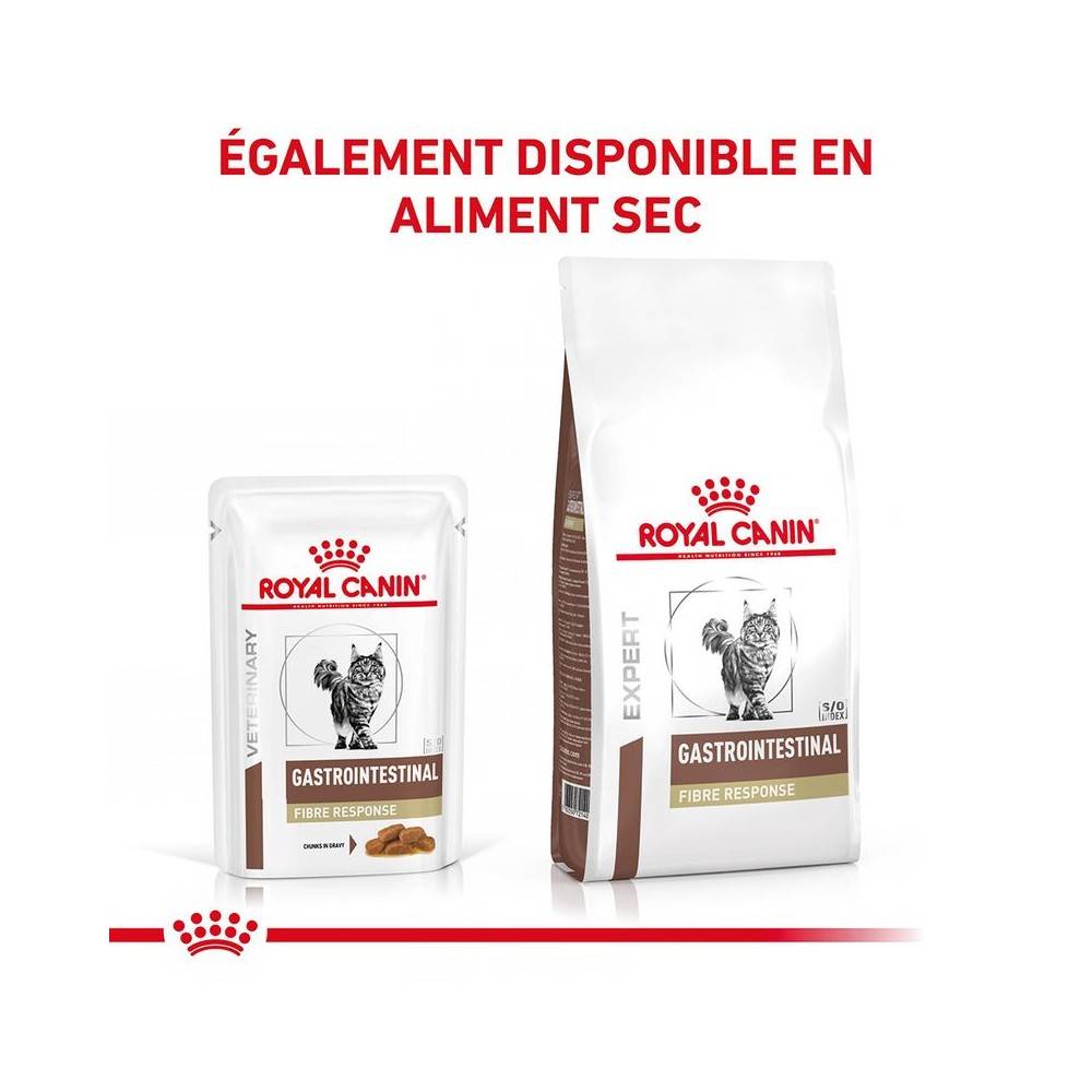 Royal Canin - Patée Royal Canin Chat - Gastrointestinal Fibre Response 12*85 g - Image 8