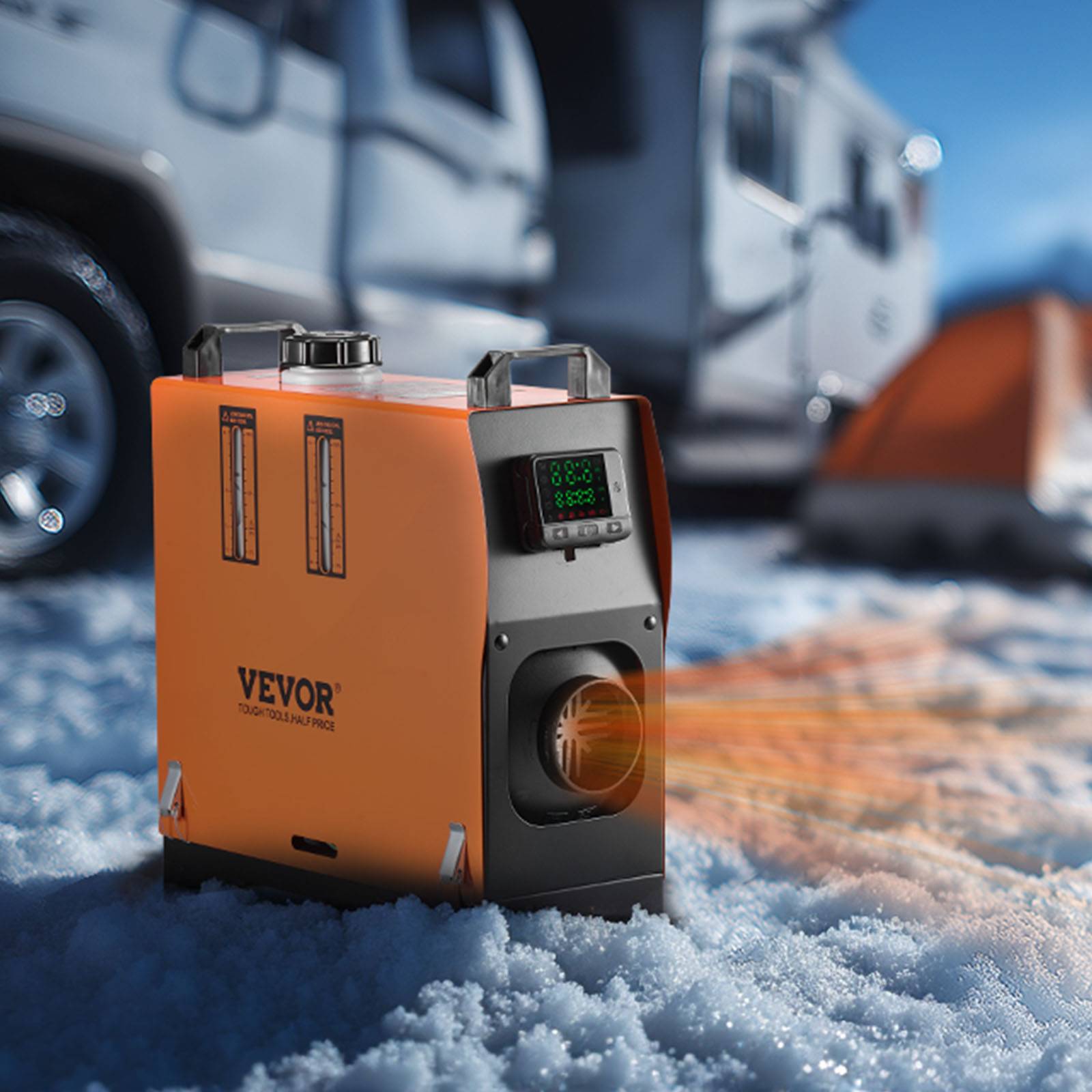 Vevor - VEVOR Chauffage diesel 8kW 12-24V, 0-40°C, télécom., écran couleur, faible bruit - Image 8