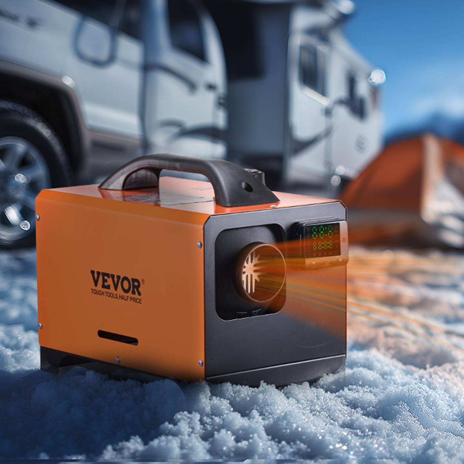 Vevor - VEVOR Chauffage diesel 8kW 12-24V, 0,18-0,36L/h, 0-40°C, télécom., écran couleur - Image 8