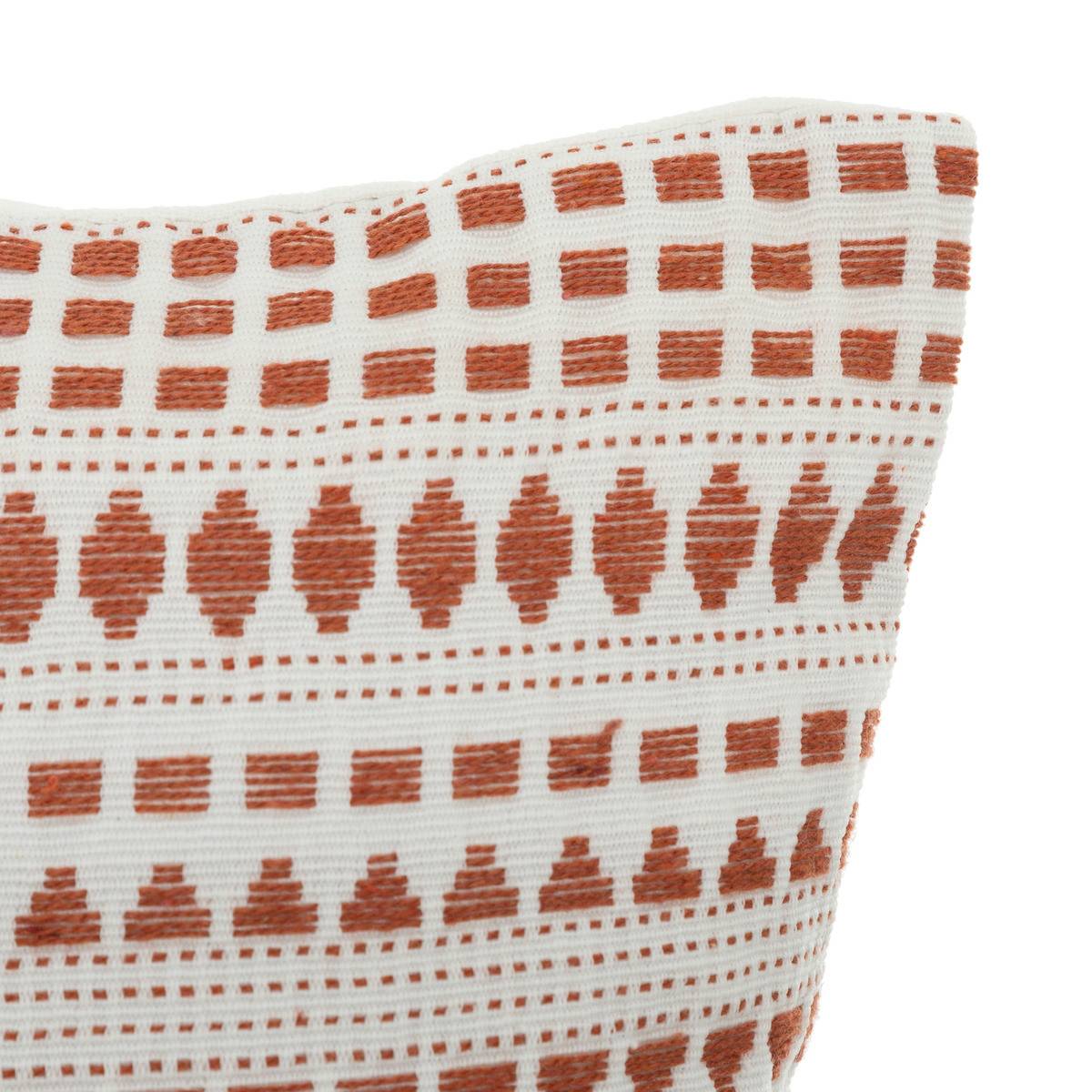 Coussin décoratif Terracotta Jacquard 38 x 38 cm - Image 2