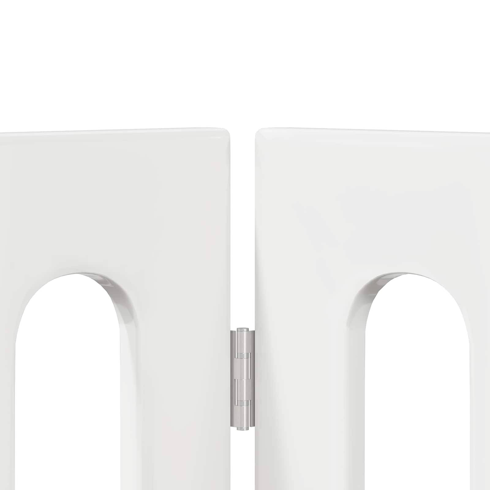 PANGIVO - Clôture pour animaux bois d'ingénierie blanc brillant 100.5 x 38 x 90 cm - PANGIVO - Image 5