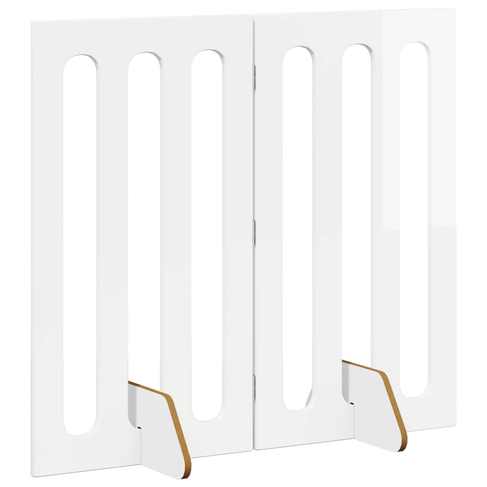 PANGIVO - Clôture pour animaux bois d'ingénierie blanc brillant 100.5 x 38 x 90 cm - PANGIVO - Image 3