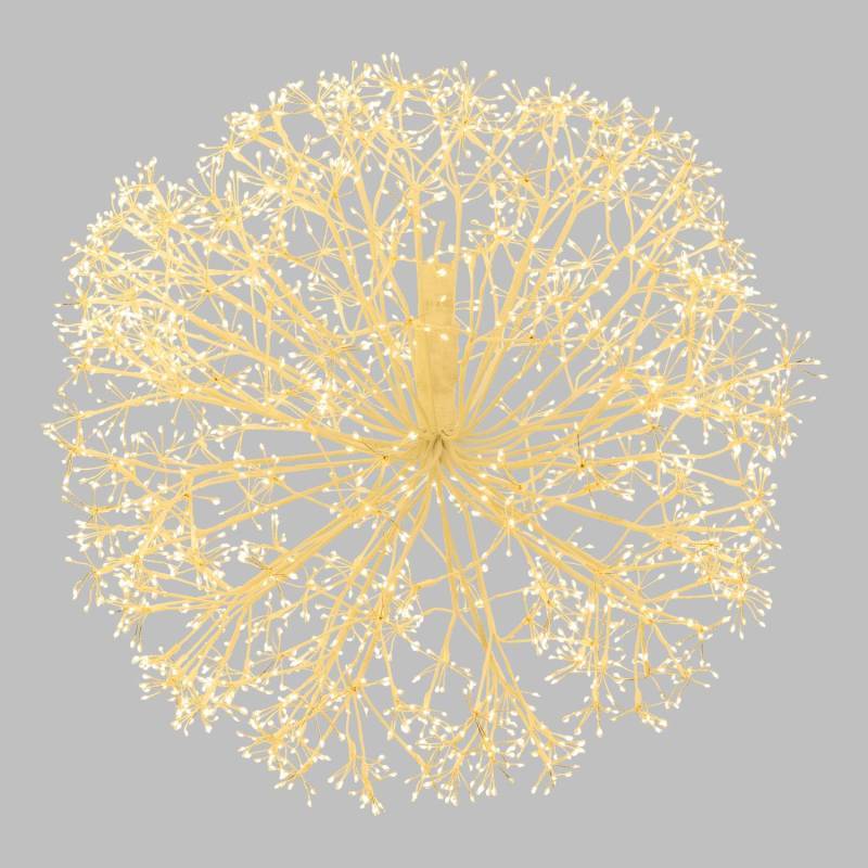 Branche Sphère Riche RICH Blanche Ø80cm 2500 MicroLED FlashLED avec Rameaux Lotti