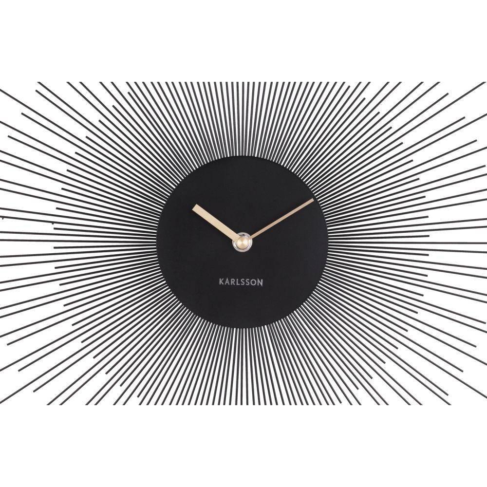 Karlsson - Horloge en métal Peony 60 cm Noir - Image 3