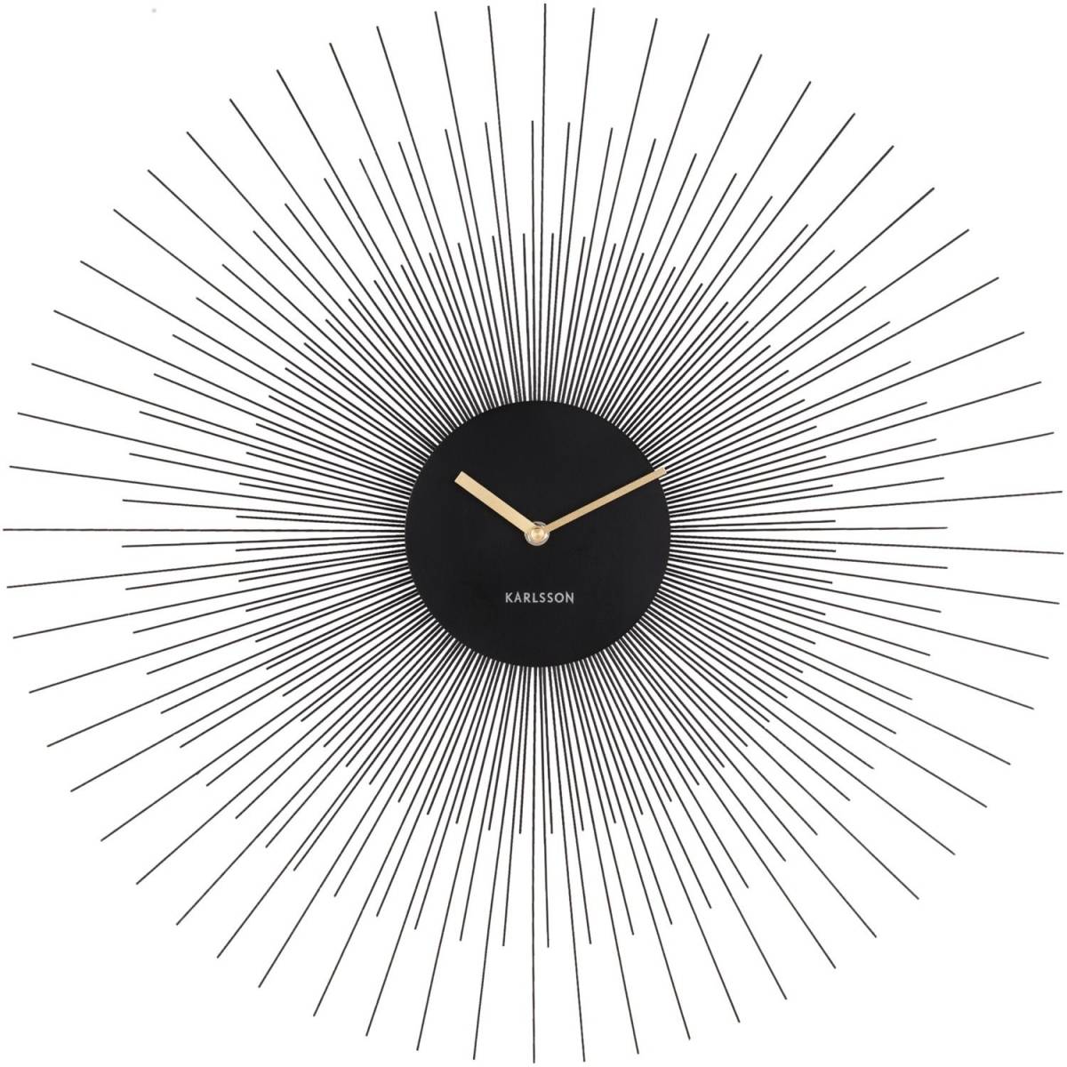 Karlsson - Horloge en métal Peony 60 cm Noir - Image 1