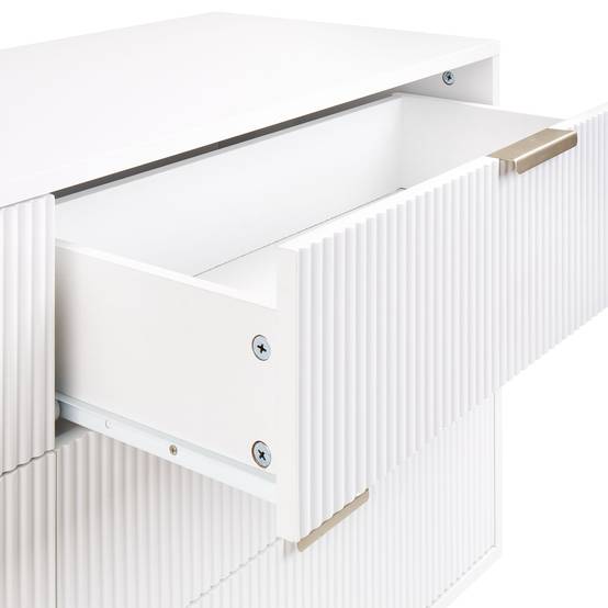 Beliani - Commode MDF Blanc SOHO - 120x40x78- Beliani - Image 7