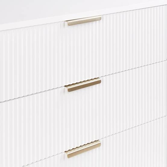 Beliani - Commode MDF Blanc SOHO - 120x40x78- Beliani - Image 8