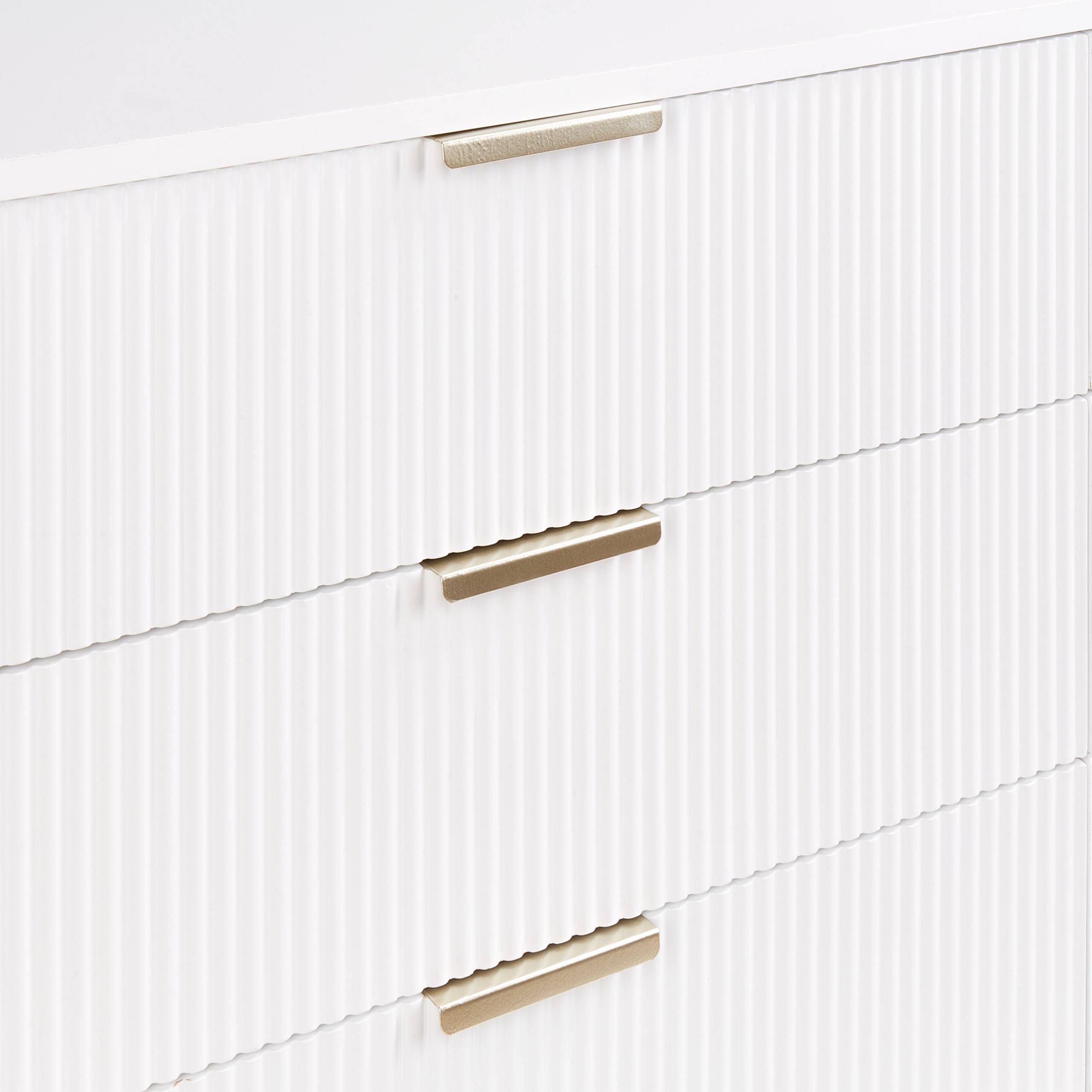 Beliani - Commode MDF Blanc SOHO - 120x40x78- Beliani - Image 8