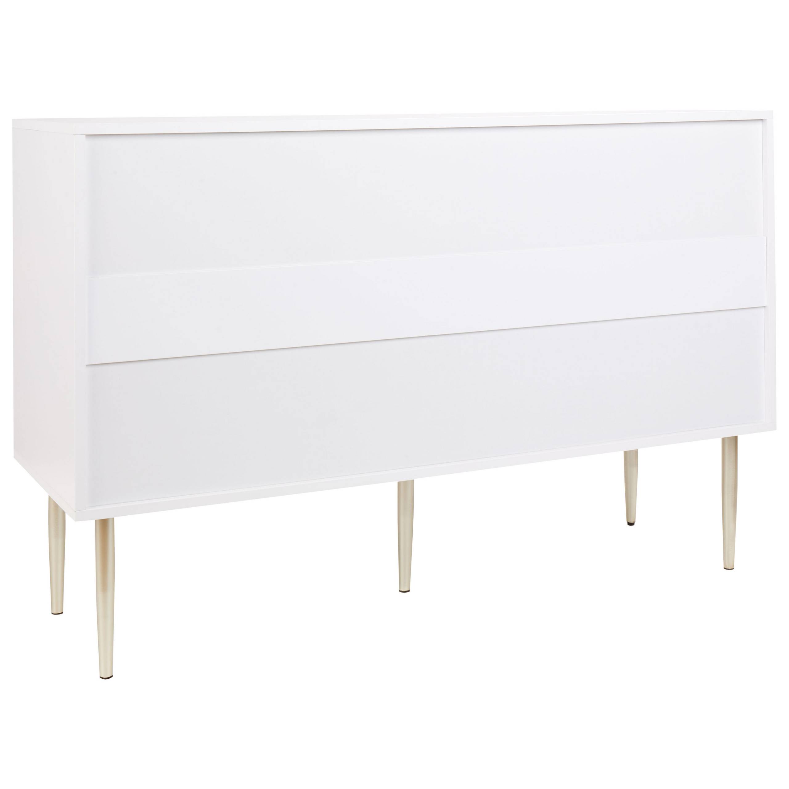 Beliani - Commode MDF Blanc SOHO - 120x40x78- Beliani - Image 6