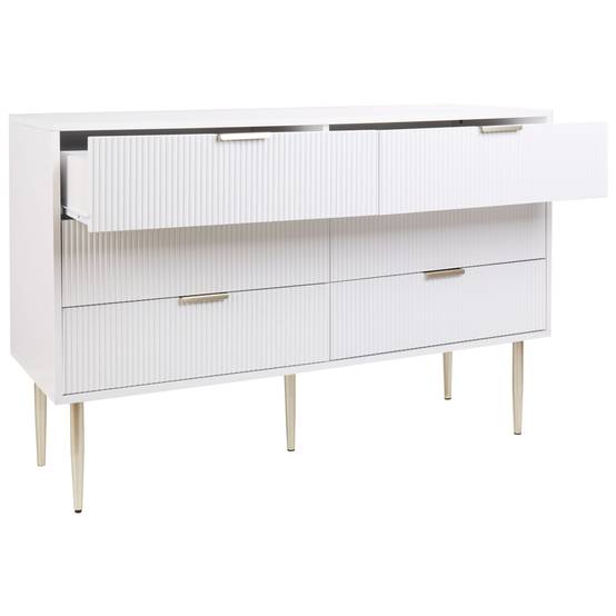 Beliani - Commode MDF Blanc SOHO - 120x40x78- Beliani - Image 4
