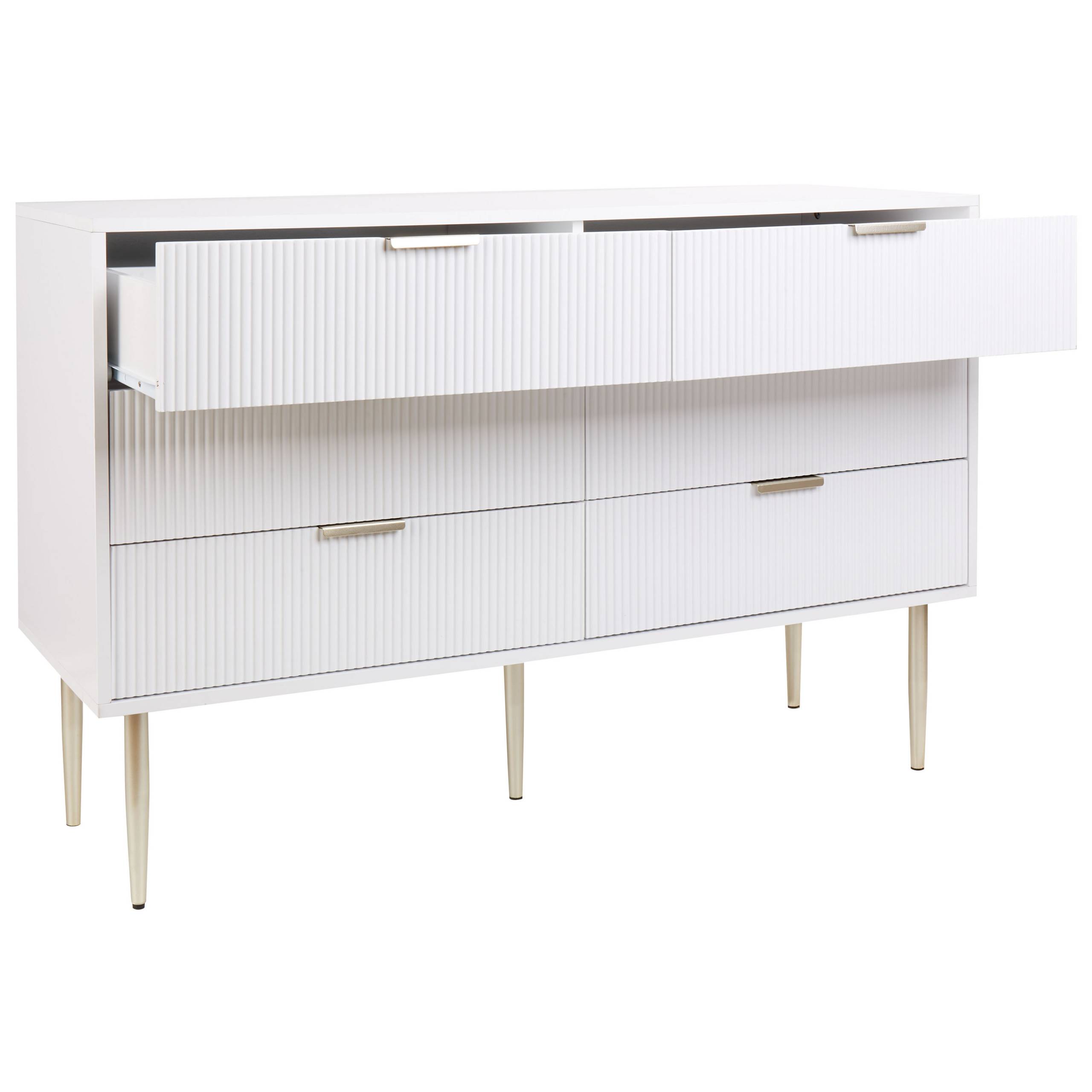 Beliani - Commode MDF Blanc SOHO - 120x40x78- Beliani - Image 4