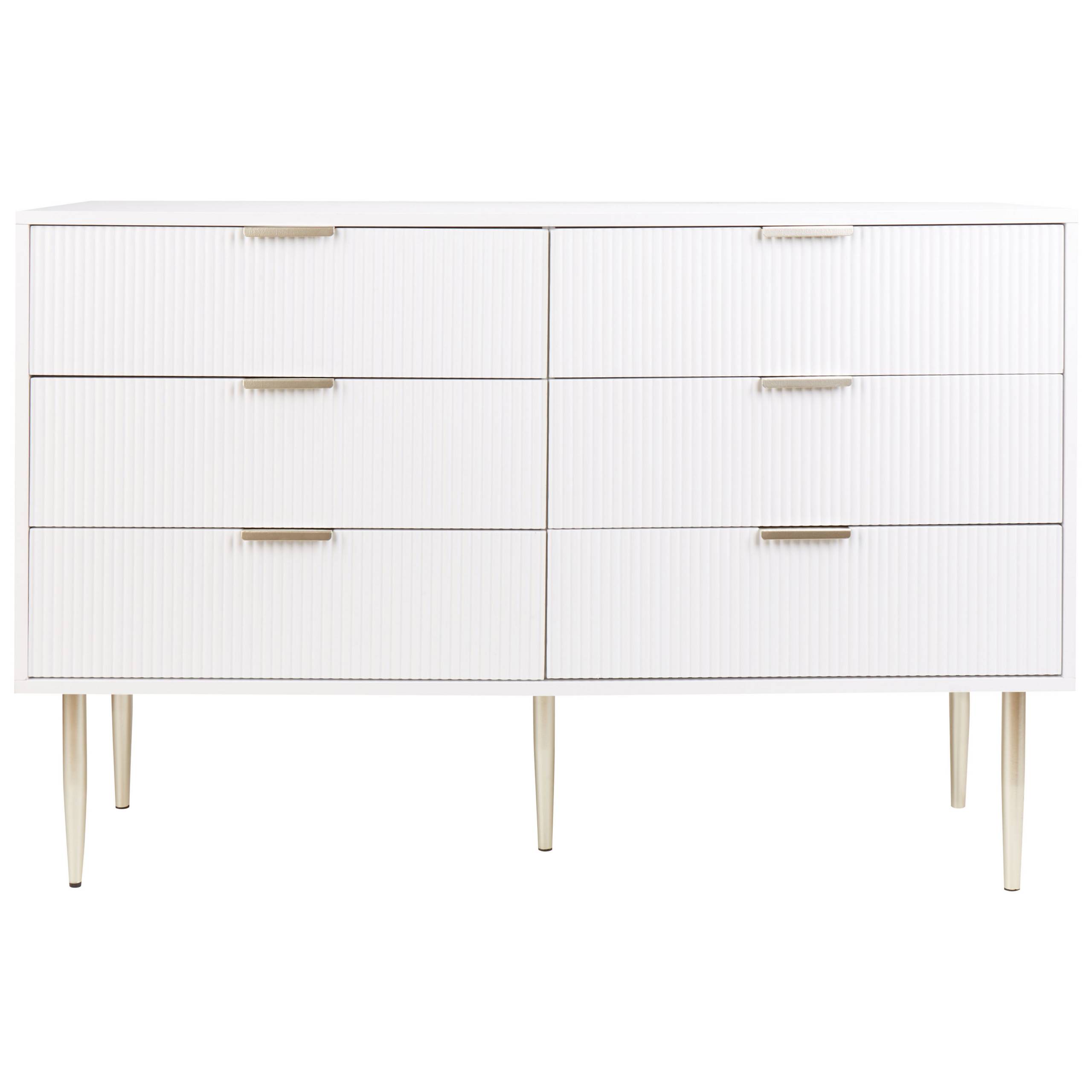 Beliani - Commode MDF Blanc SOHO - 120x40x78- Beliani - Image 5