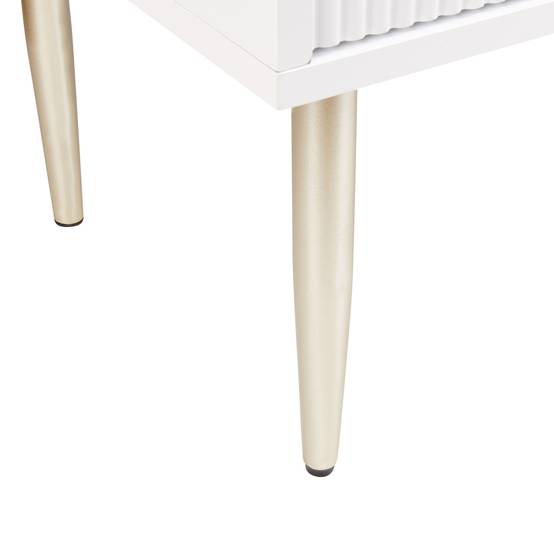 Beliani - Commode MDF Blanc SOHO - 120x40x78- Beliani - Image 9