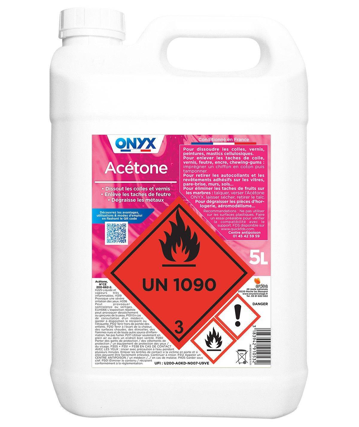 Onyx - Acétone (Bidon de 5 Litres) | C02050503 - Onyx - Image 2