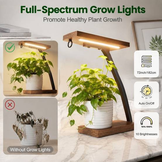 Étagère à Plantes 6 Niveaux avec Lumières de Culture Grand Ecran pour Salon Intérieur - Image 4