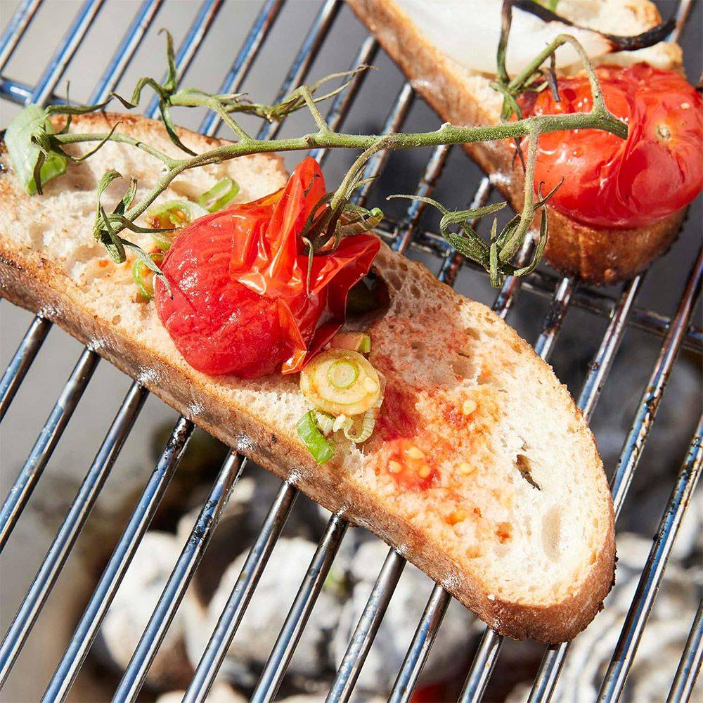 Barbecook - Grille de cuisson professionnelle rectangulaire - Chrome et bois - 70 x 40cm - Image 2