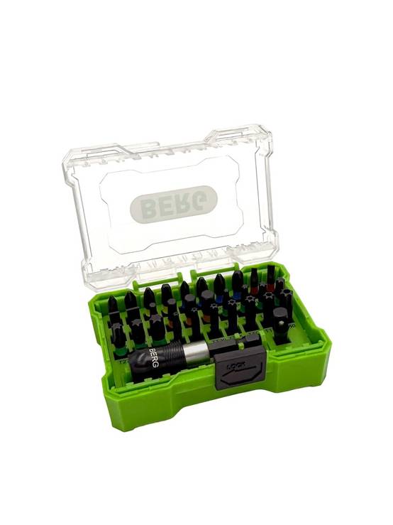 Berg - Coffret d’embouts de vissage 32 pièces avec porte-embout magnétique - 25 mm - Image 1