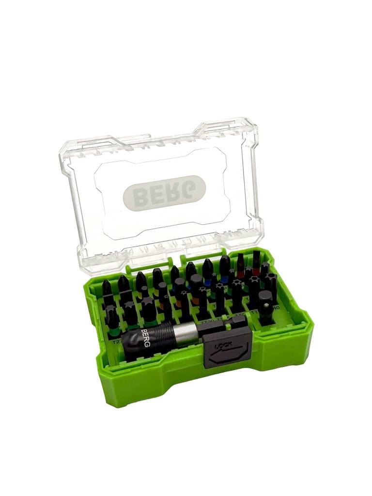 Berg - Coffret d’embouts de vissage 32 pièces avec porte-embout magnétique - 25 mm - Image 1
