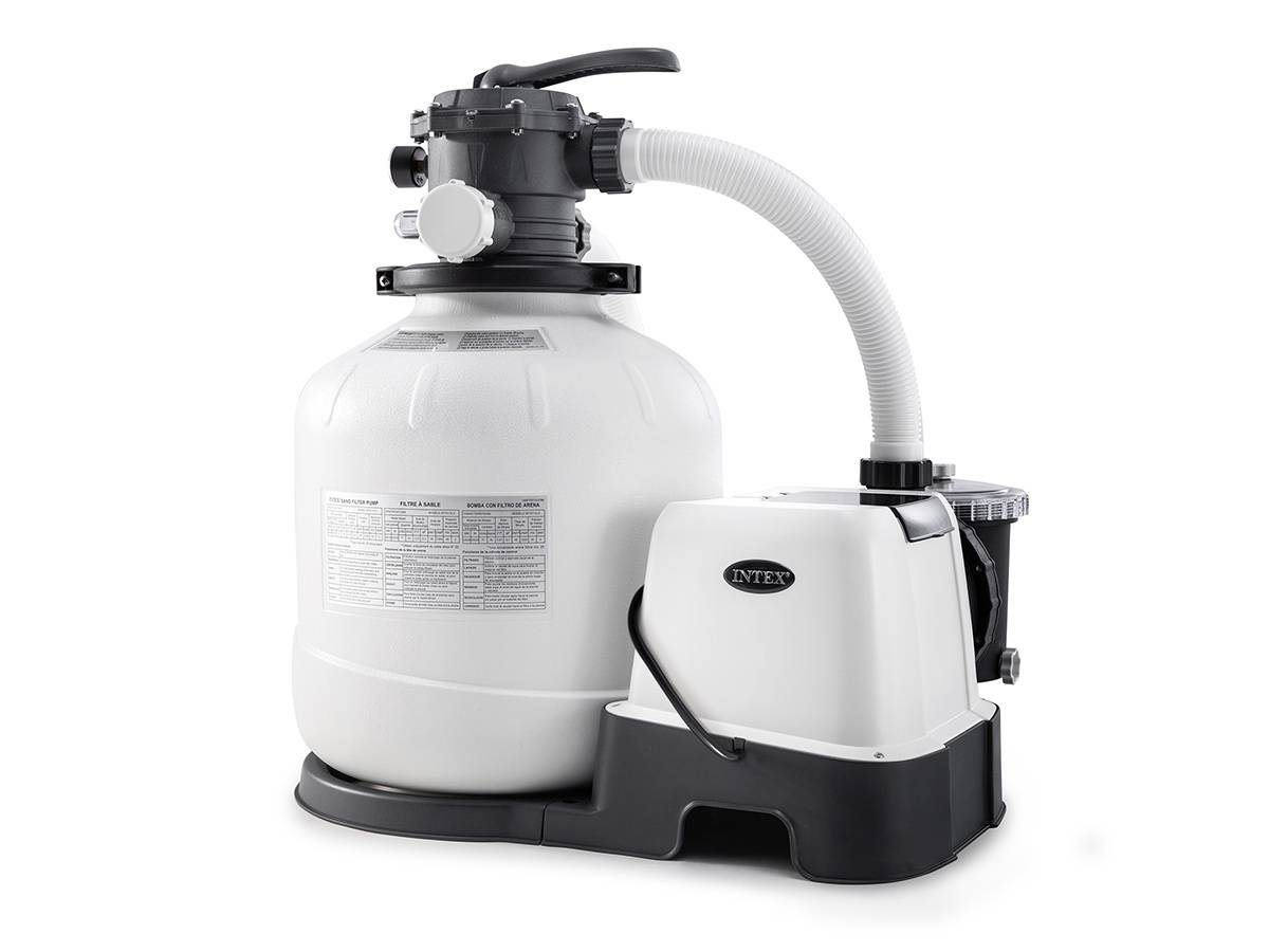 Combiné groupe de filtration à sable 8 m³/h + stérilisateur au sel QX2600 - Intex