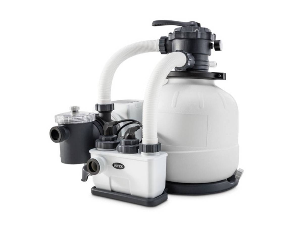 Combiné groupe de filtration à sable 8 m³/h + stérilisateur au sel QX2600 - Intex - Image 2