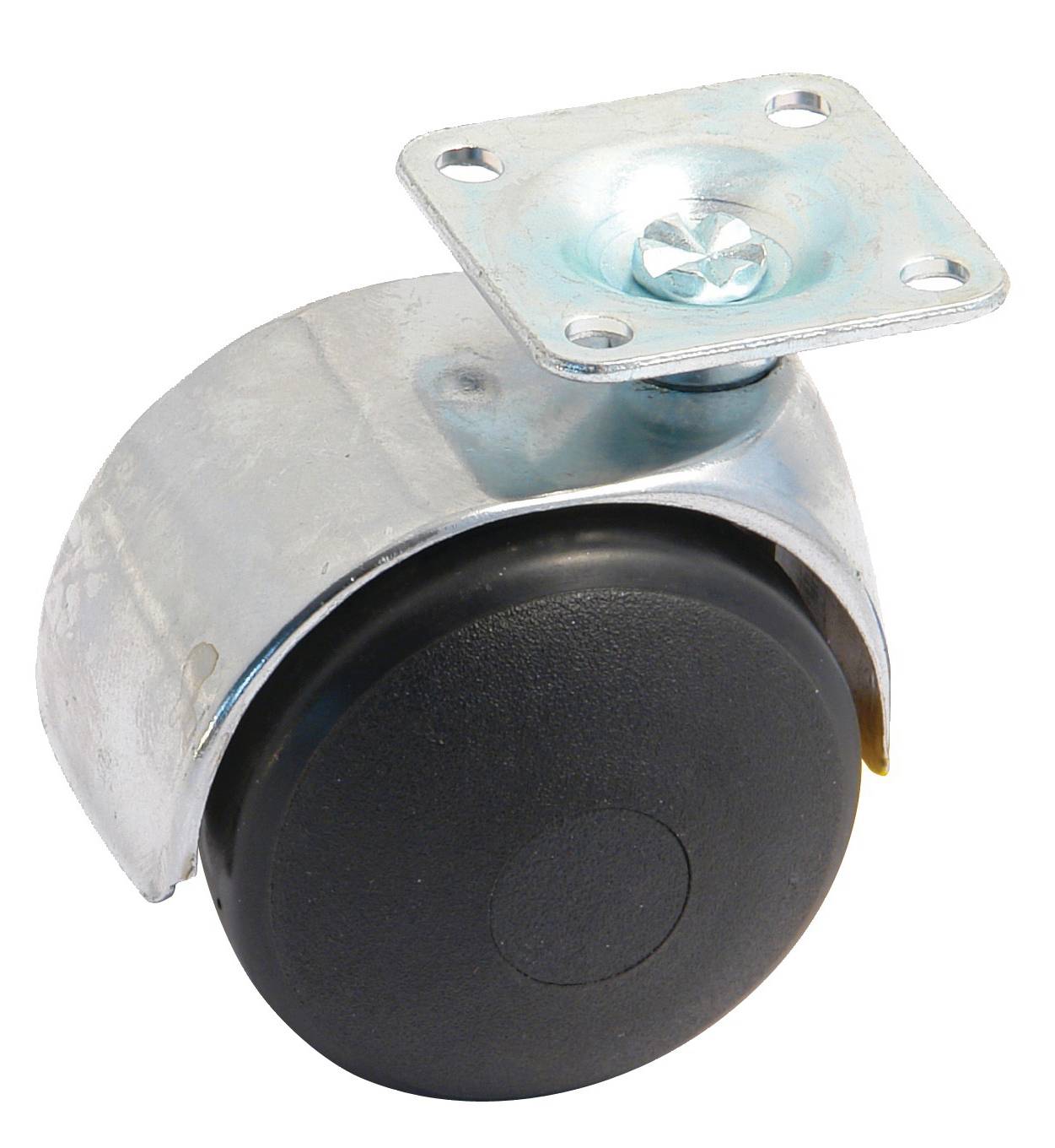 Roulette double galet 50mm pivotante sur platine - AVL - 595030AC