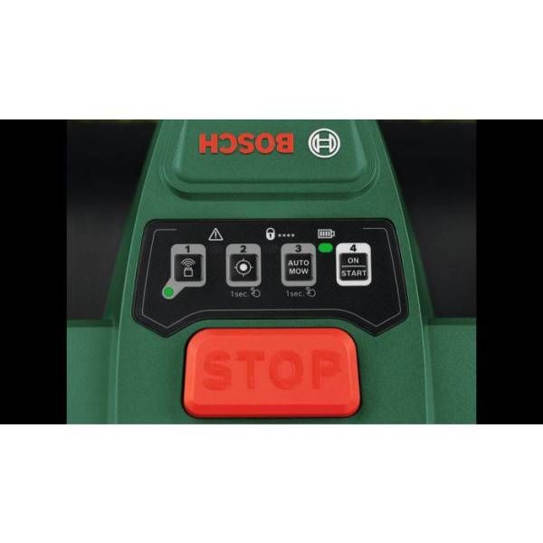 Bosch - Robot tondeuse autonome - Bosch - VISIMOW18V-100 - 06008E1002 - batterie 4Ah + chargeur - 18V - 16cm de coupe - Image 5