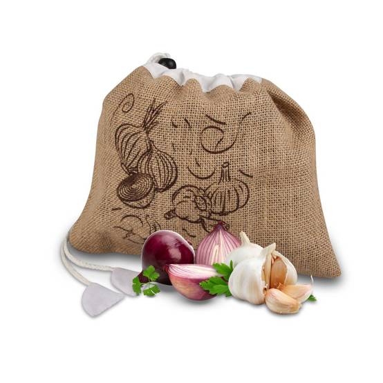 Lot de 2 sacs à légumes réutilisables avec 2 ustensiles de cuisine Fackelmann Nature - Image 5