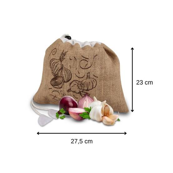 Lot de 2 sacs à légumes réutilisables avec 2 ustensiles de cuisine Fackelmann Nature - Image 3