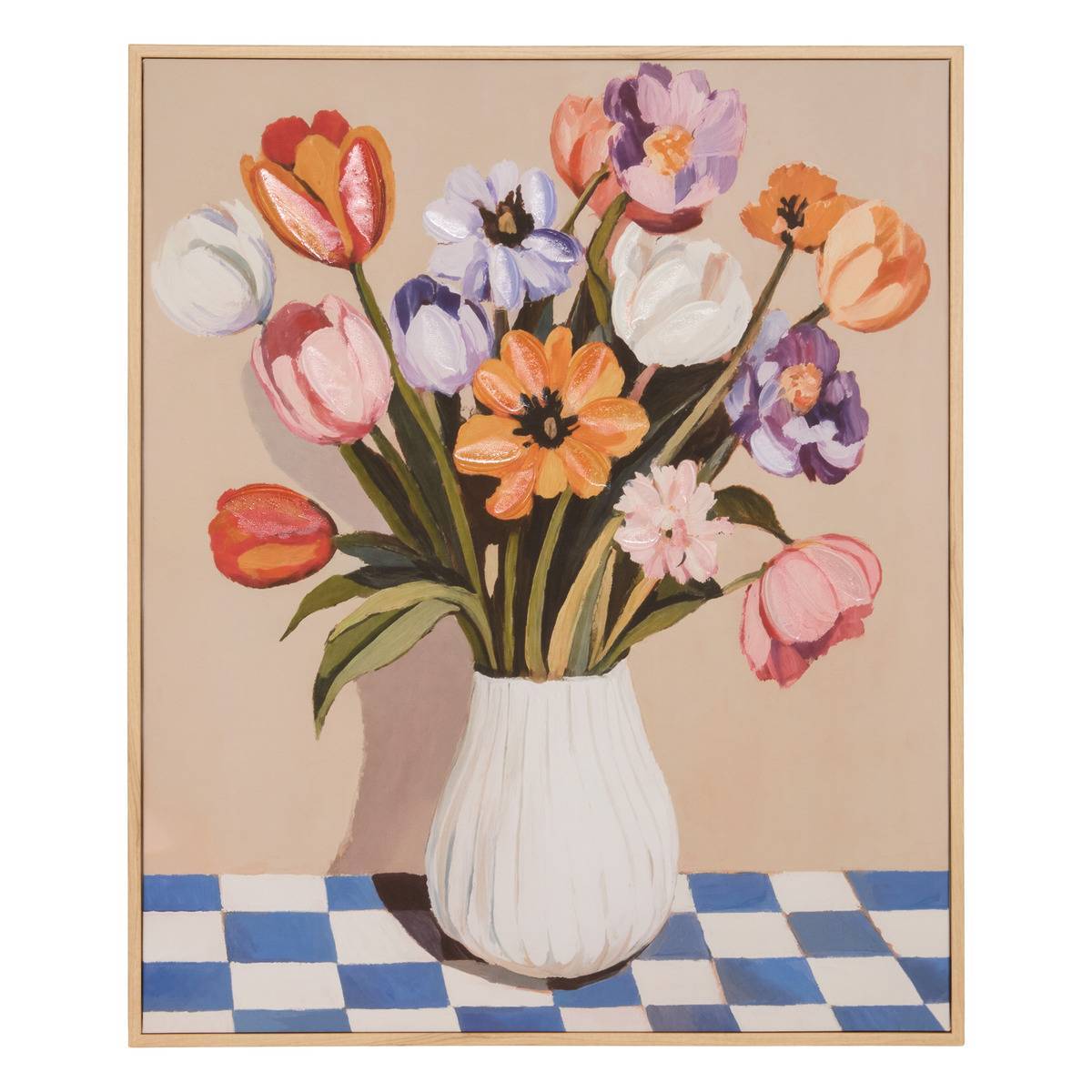 Atmosphera - Toile Flori rectangulaire 50x60cm - Atmosphera Créateur d'intérieur - Image 1