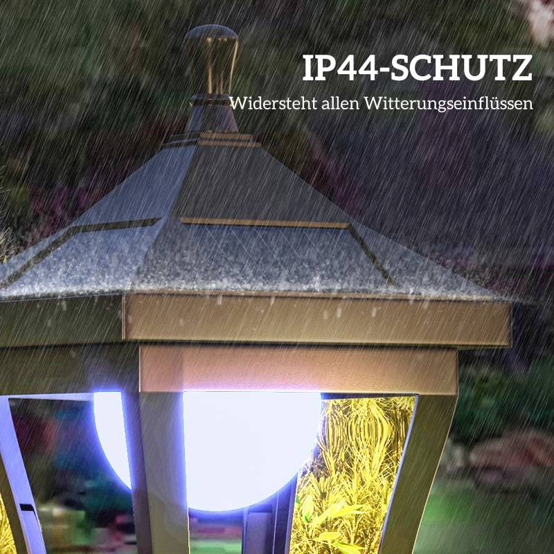 Lampadaire Solaire Extérieur LED Blanc Froid Capteur IP44 Jardin 127cm Noir - ComfortXL Outdoor Living - Image 7