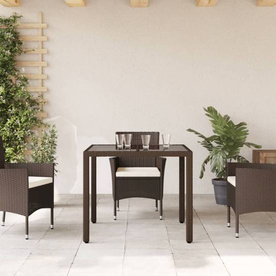 Table bois composite Prolenta Naturel 90 X 90 X 75 cm - P87211N - Image 3