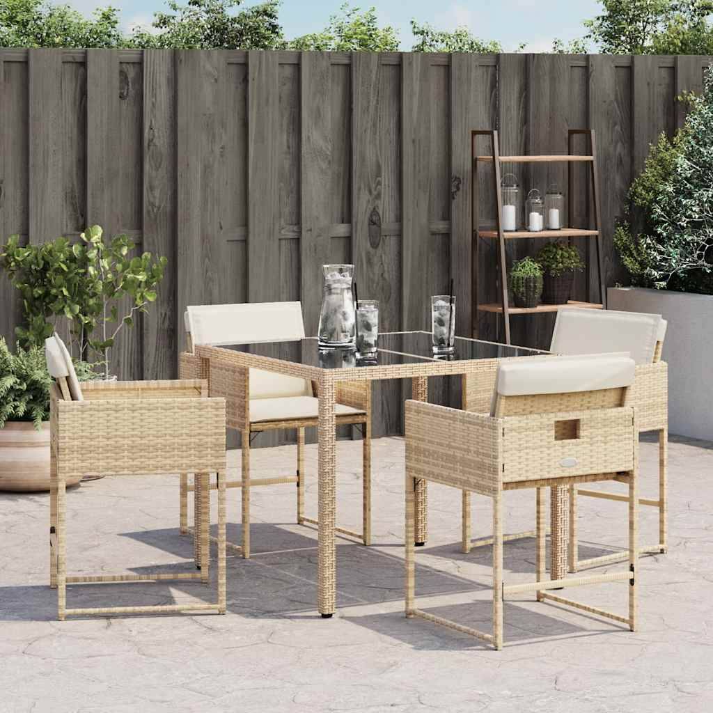 Prolenta Premium - Chaises de jardin rotin beige  50,5 x 54 x 79 cm  - Prolenta premium p3104.1 - Image 3