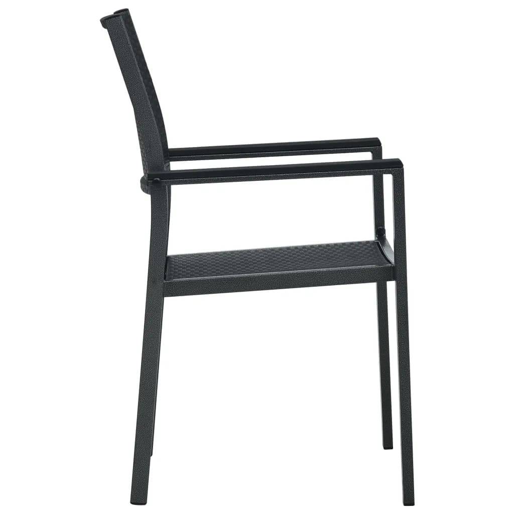 Ensemble Bistro 2P Plastique Aspect Rotin et Acier Noir – ComfortXL Outdoor Living - Image 6