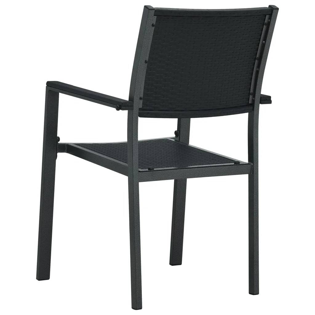 Ensemble Bistro 2P Plastique Aspect Rotin et Acier Noir – ComfortXL Outdoor Living - Image 7