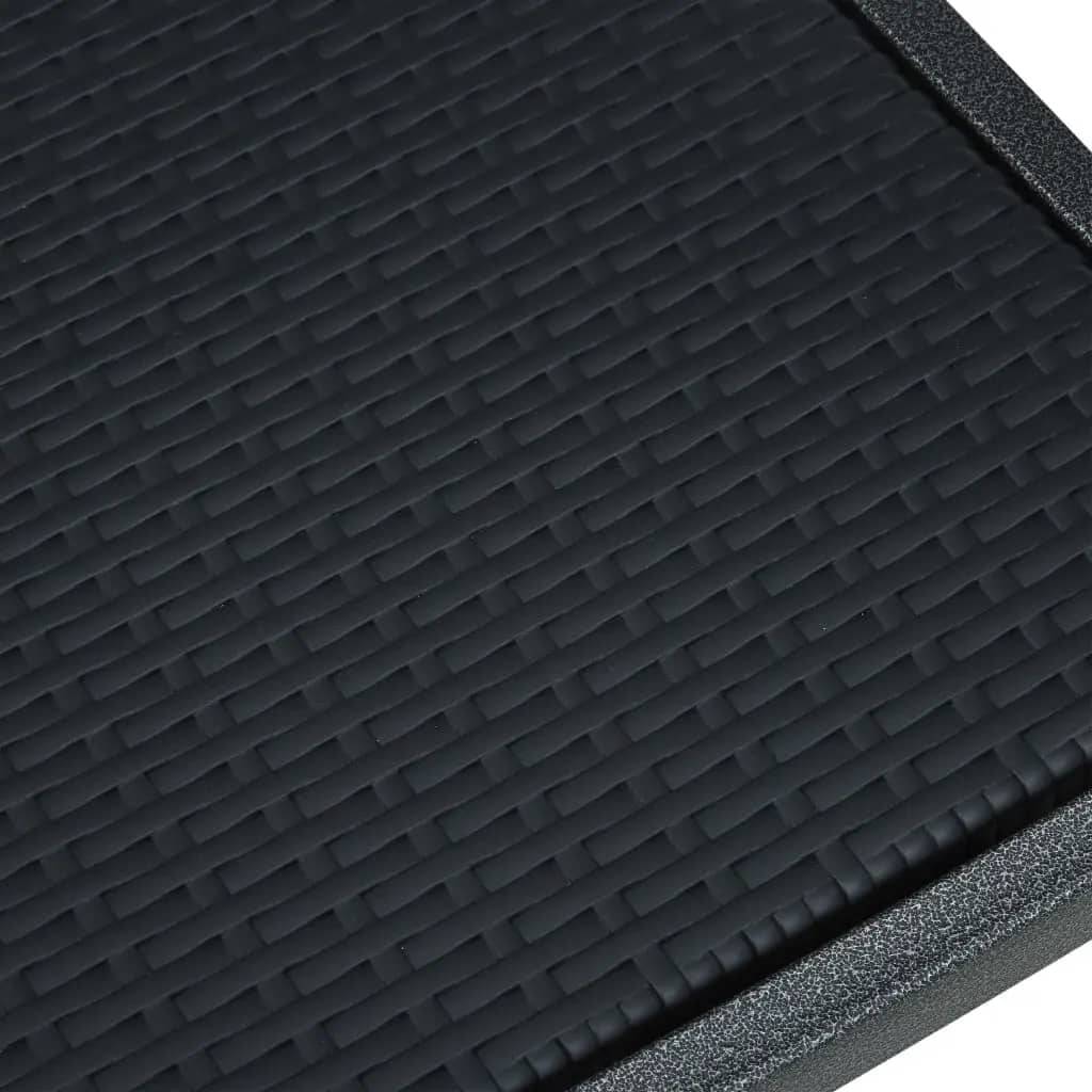Ensemble Bistro 2P Plastique Aspect Rotin et Acier Noir – ComfortXL Outdoor Living - Image 10