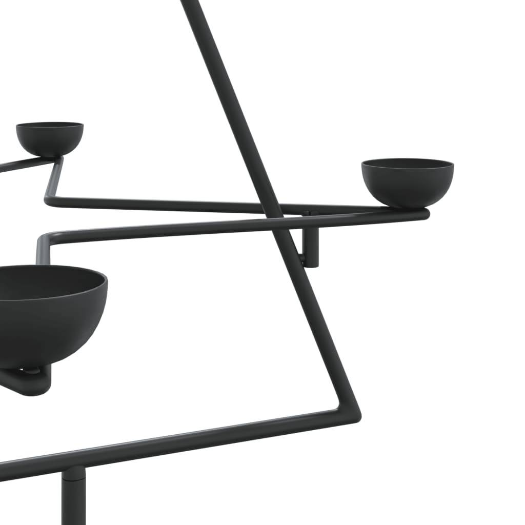 ComfortXL - Petit sapin de Noël en métal avec bougeoirs pour table Noir 75 cm – ComfortXL Outdoor Living - Image 7